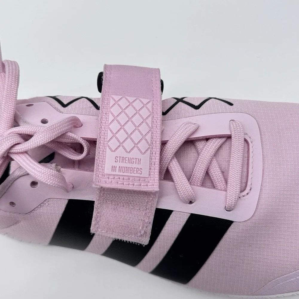 Size 7.5M, 8.5W- Adidas The Total 2‎ Weightlifting Shoes,Unisex Pink/White/Black